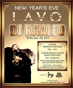 DJ KHALED New Years Eve at LAVO Nightclub