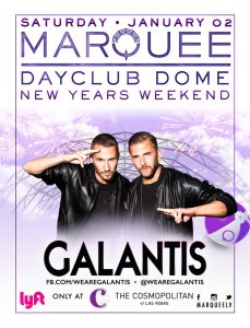 GALANTIS New Years Weekend at MARQUEE Dayclub Las Vegas