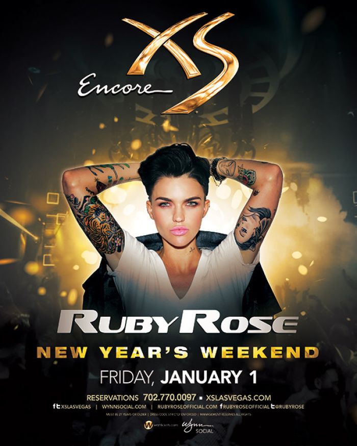 RUBY ROSE at XS Nightclub