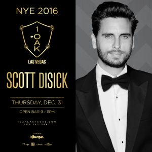 Scott Disick hosts New Years Eve at 1 Oak Las Vegas