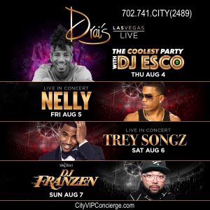 This weekend at DRAI'S Nightclub Las Vegas