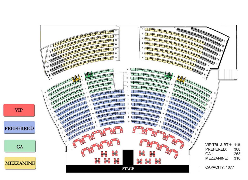 Tropicana Theater Seating Chart
